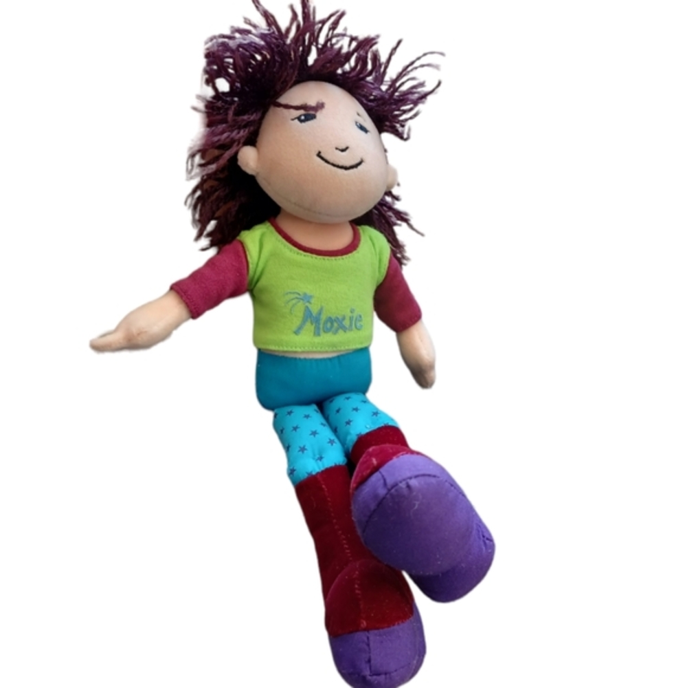 ✓Groovy Girls 12" Shika Doll Plush yarn 🧶 hair and purple star leggings